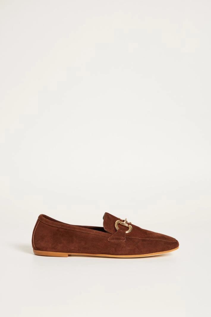 Suede loafers - BROWN