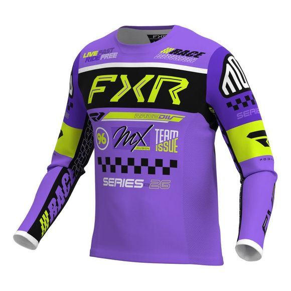 CHILDREN FXR PODIUM GLADIATOR cross jersey - Purple / BlackRef : FXR1857
