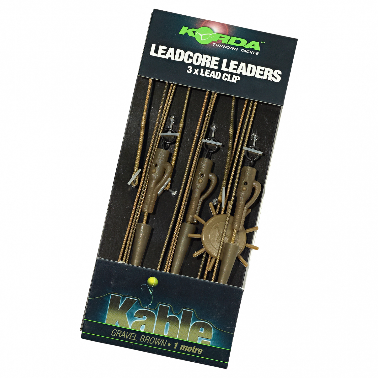 Korda Ring Swivel Leadcore Leader (gravel Brown)