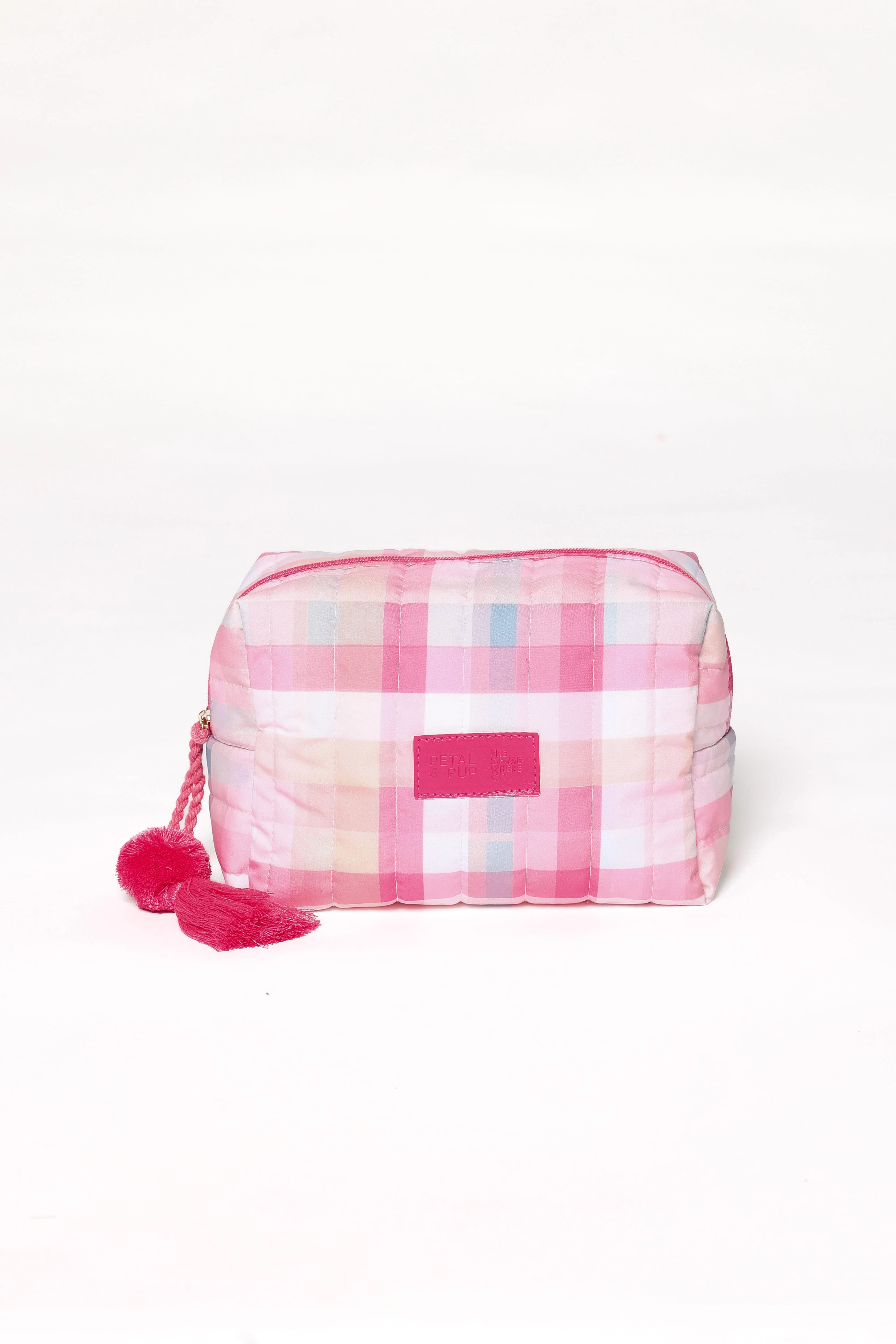Cosmetic Case - Pink Picnic Plaid