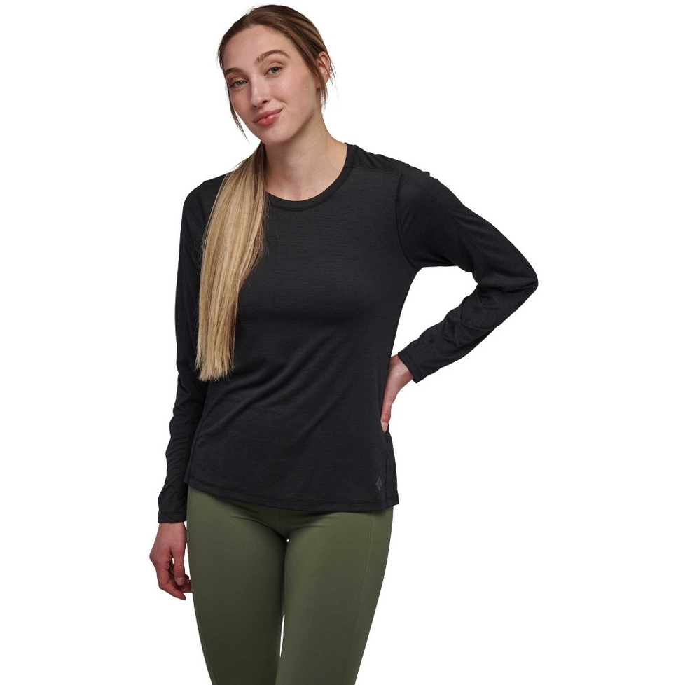 Black Diamond Lightwire Long Sleeve Tech Tee Women - Black