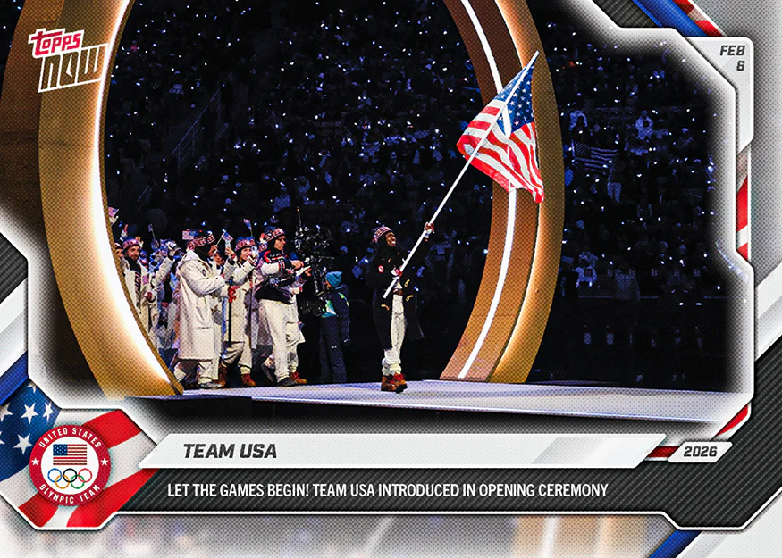 Team USA Milano Cortina - 2026 Olympics Topps NOW® - Card 1 - PR: 1858