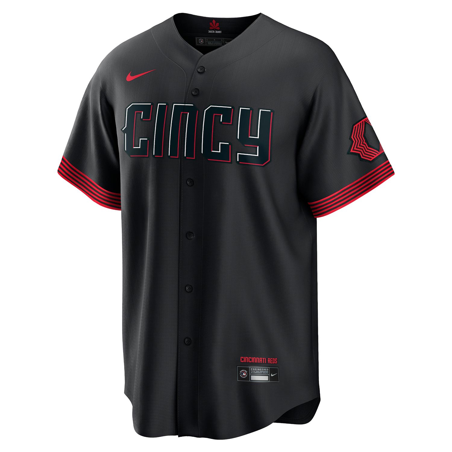 Cincinnati Reds Nike City Connect MLB Jersey Black