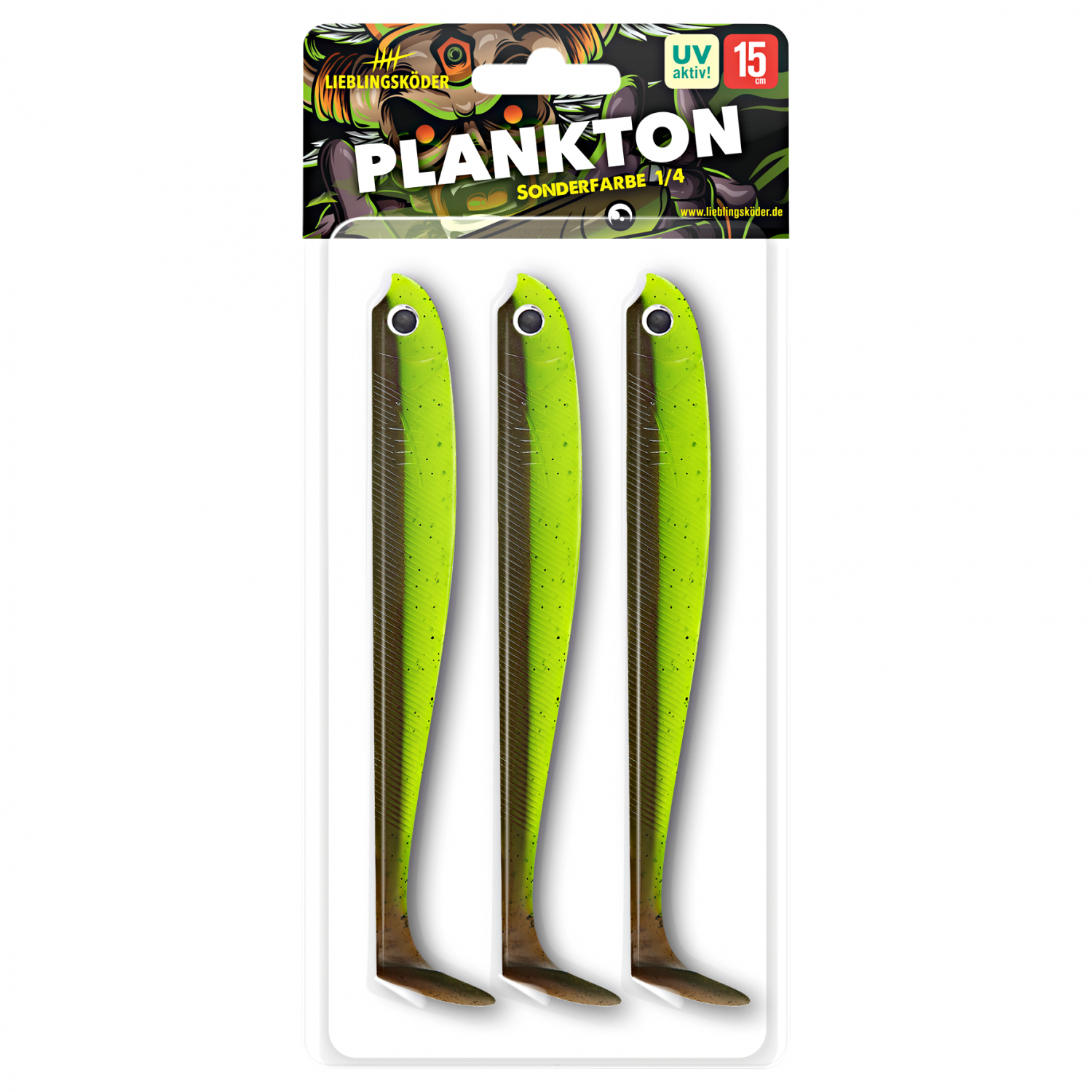 Lieblingsköder Shad Pike Bait (15 cm, Plankton)