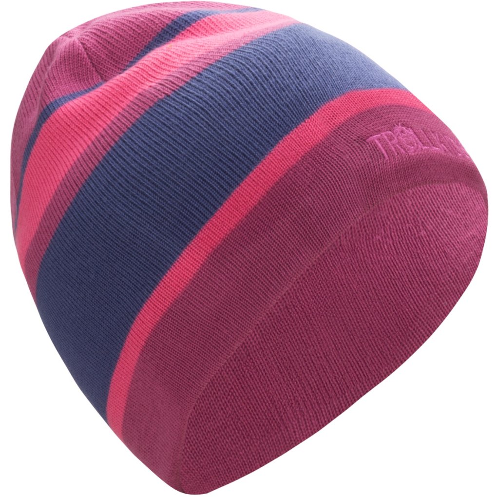 Trollkids Nordland Reversible Cap Kids - Bright Berry/Light Magenta