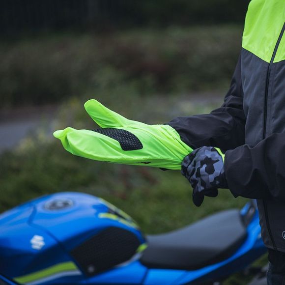 Oxford STORMSEAL Over-Gloves - Black / YellowRef: OD0448