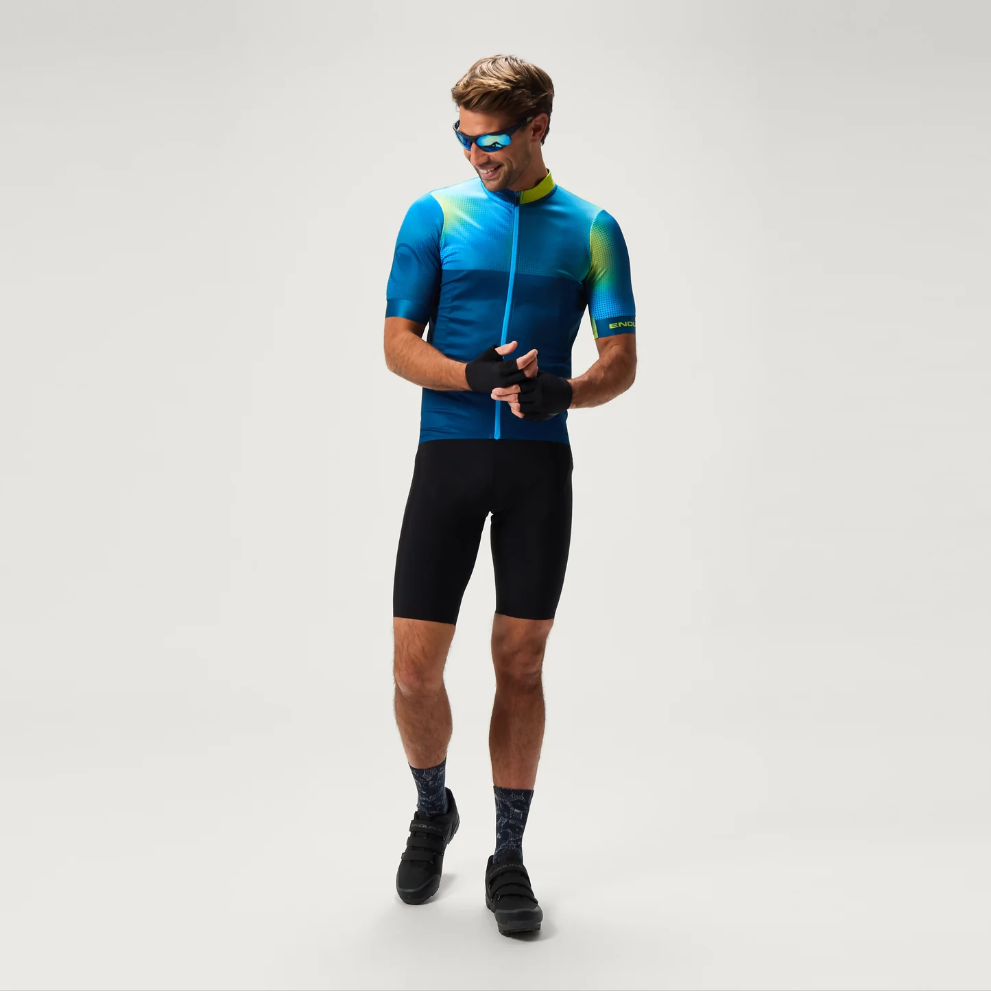 Men's FS260 Bitmap S/S Jersey - Barra Blue