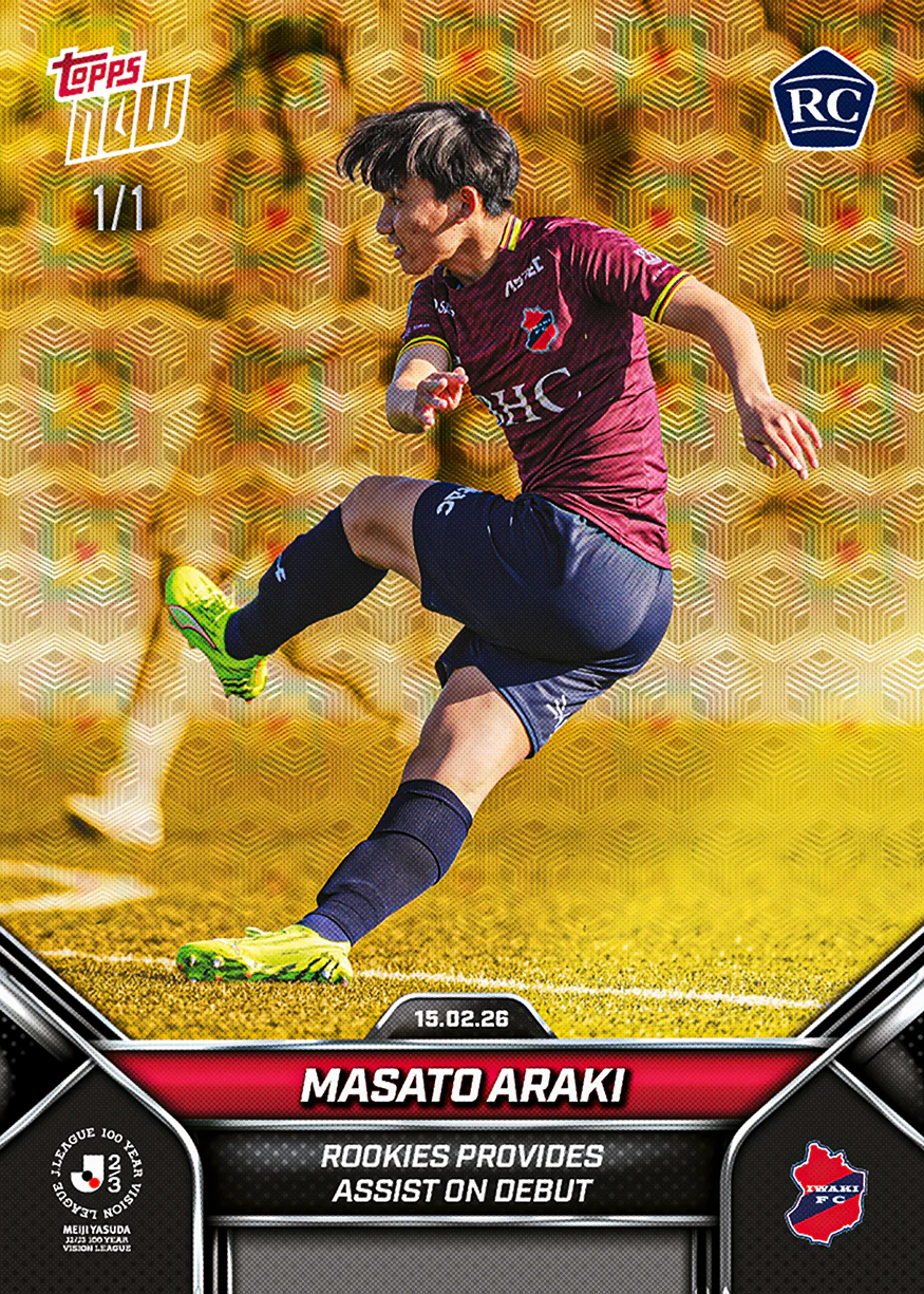 Masato Araki - 2026 J.League® Topps NOW® - Card 3