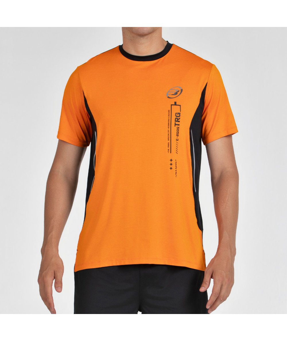 BULLPADEL BECERRE ORANGE T-SHIRT TWO-TONE FABRIC