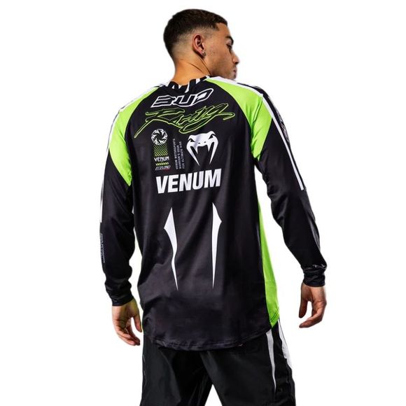 Venum X BUD RACING DRY-TECH long sleeve t-shirt - Black / WhiteRef: VEN0027