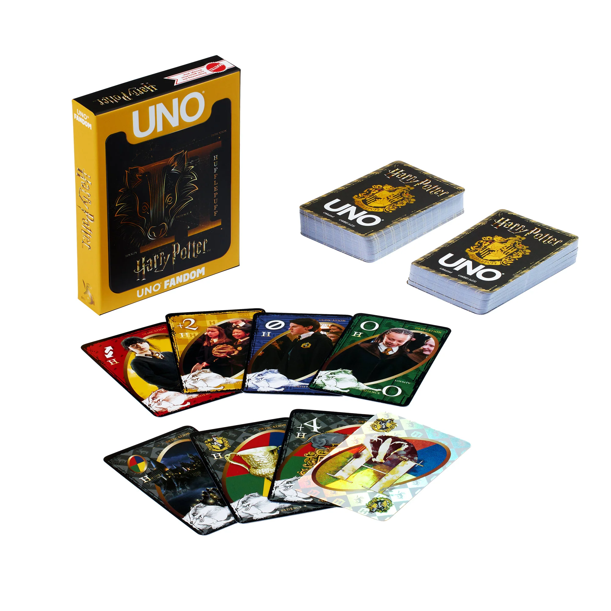 UNO Fandom Harry Potter Hufflepuff Game Deck