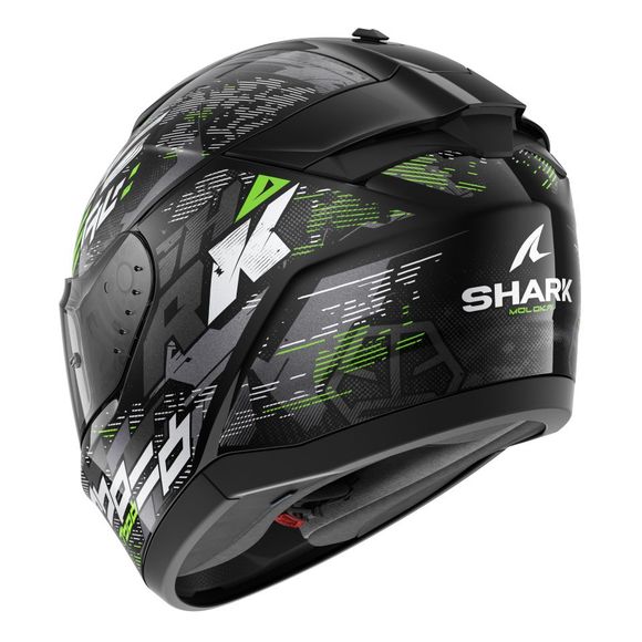 Shark RIDILL 2 Full-Face Helmet - MOLOKAI - Black / GreenRef: SH1718-C38196