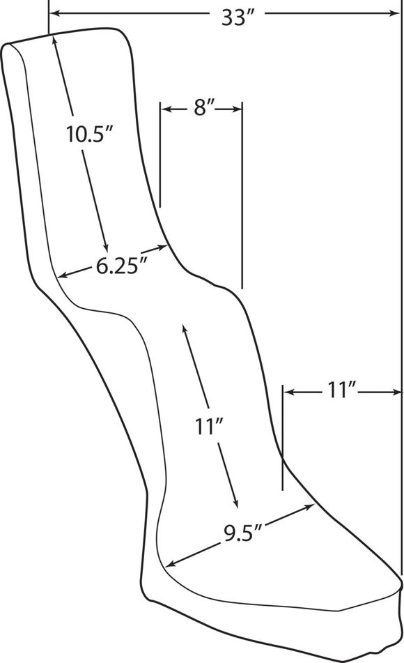 Drag Specialties King/Queen Universal Comfort SeatRef: Drg00616A / Ds907200