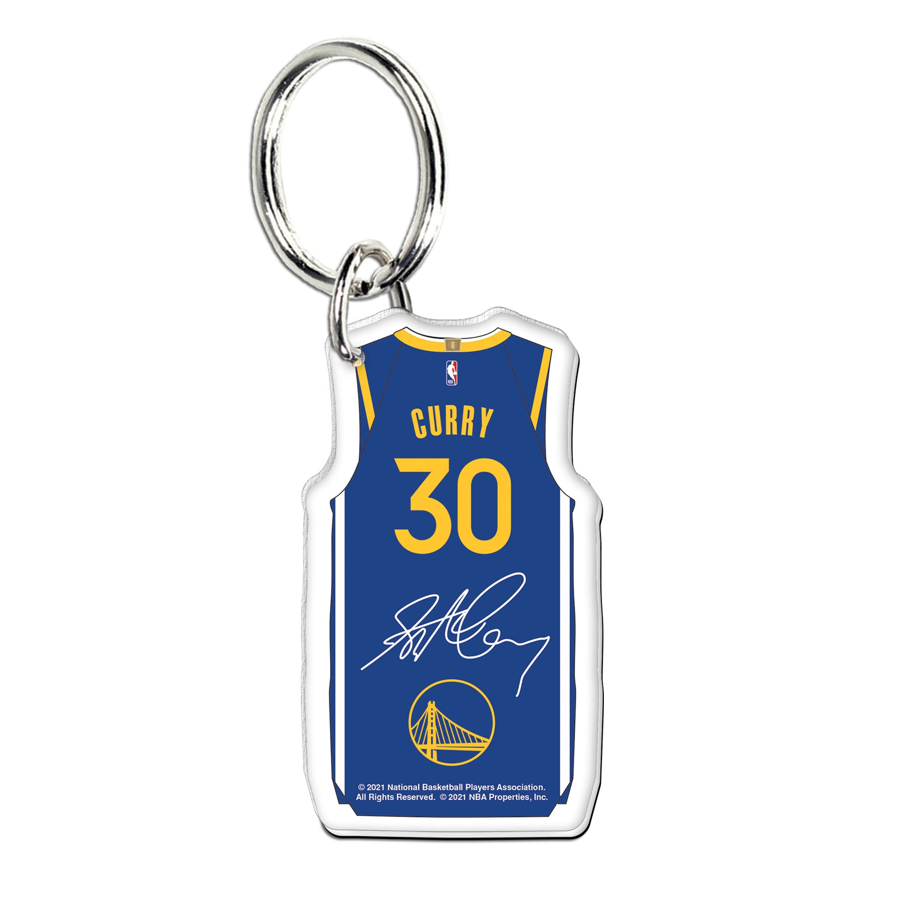 NBA Acrylic Jersey Keyring Stephen Curry #30 Golden State Warriors