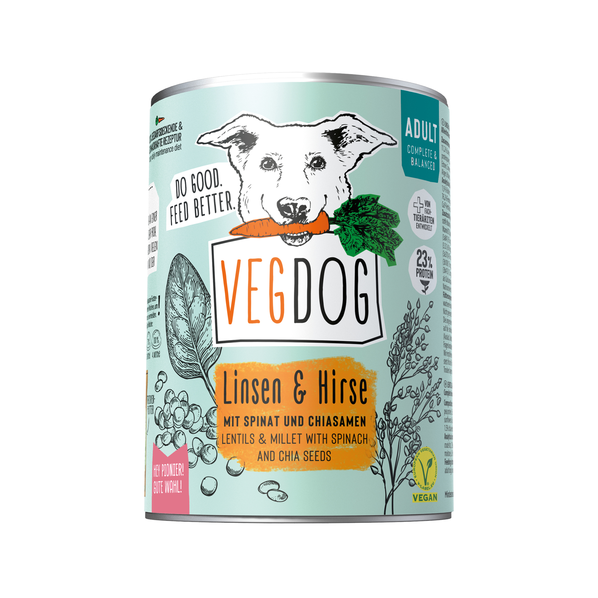 VegDog Adult No1 Dog Food - 6 x 400g