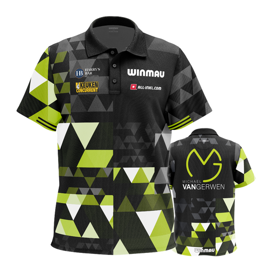 Winmau Michael Van Gerwen fan edition polo shirt