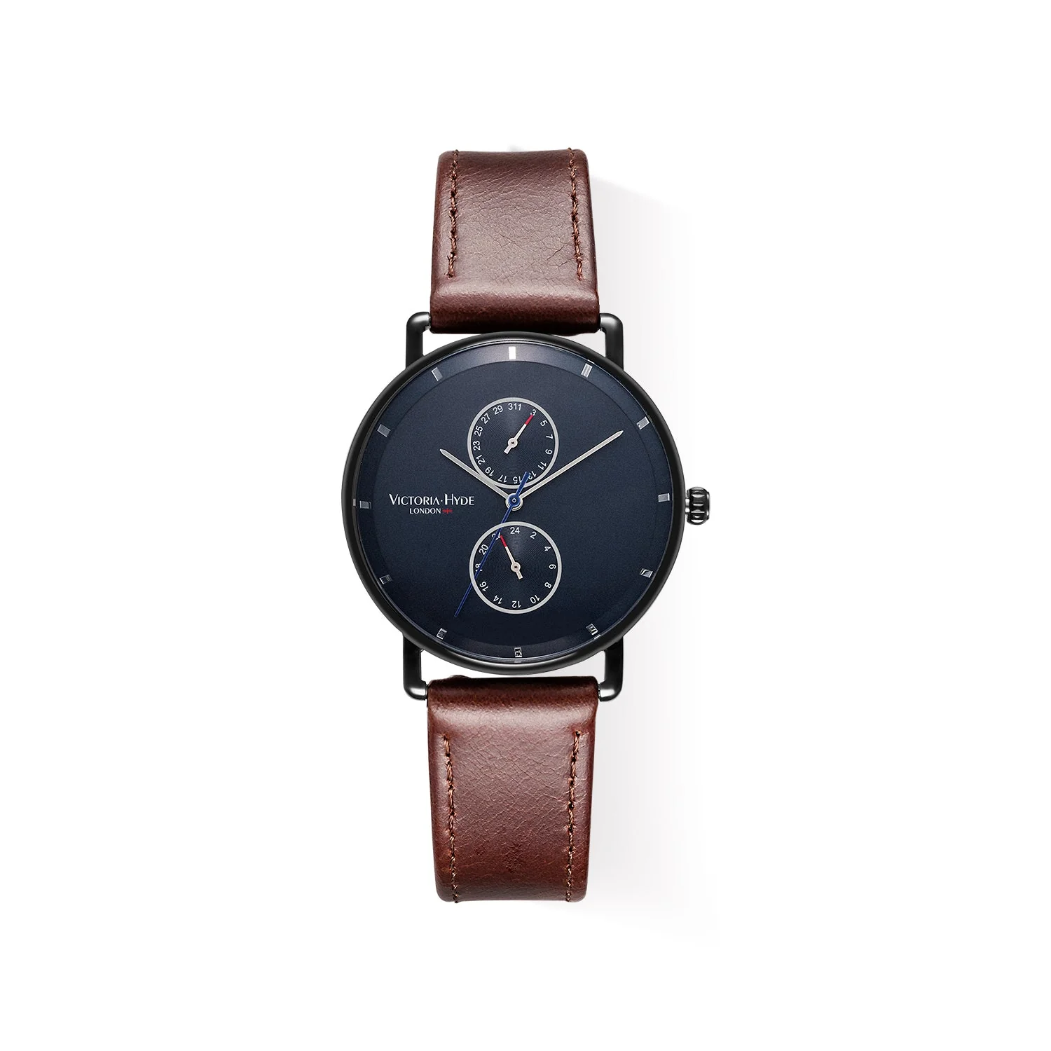 Watch Grange Hill Date Leather in Brown Black