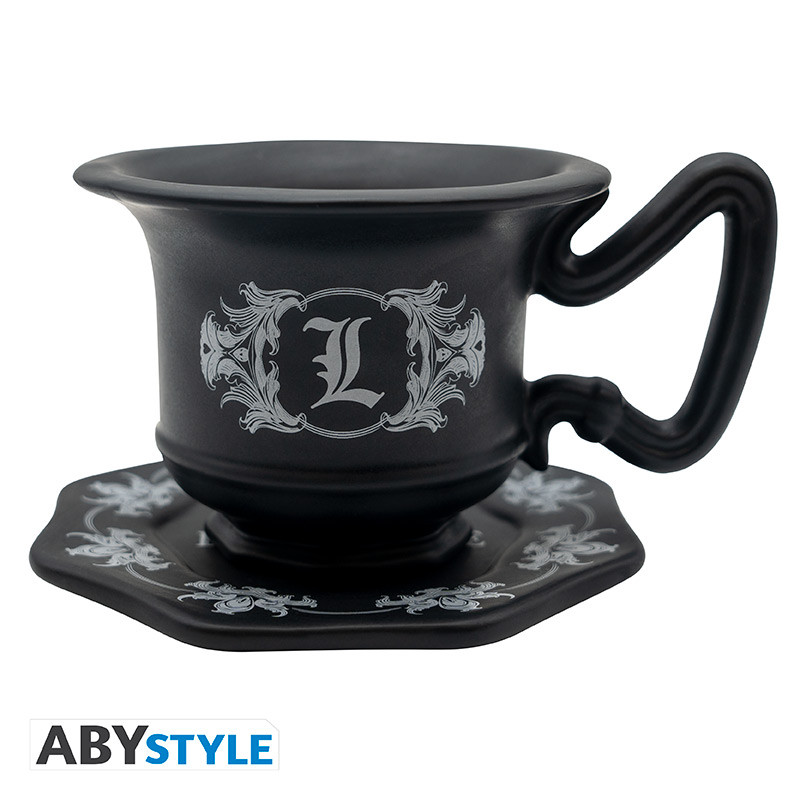 DEATH NOTE Mug 3D with Saucer L's Cup