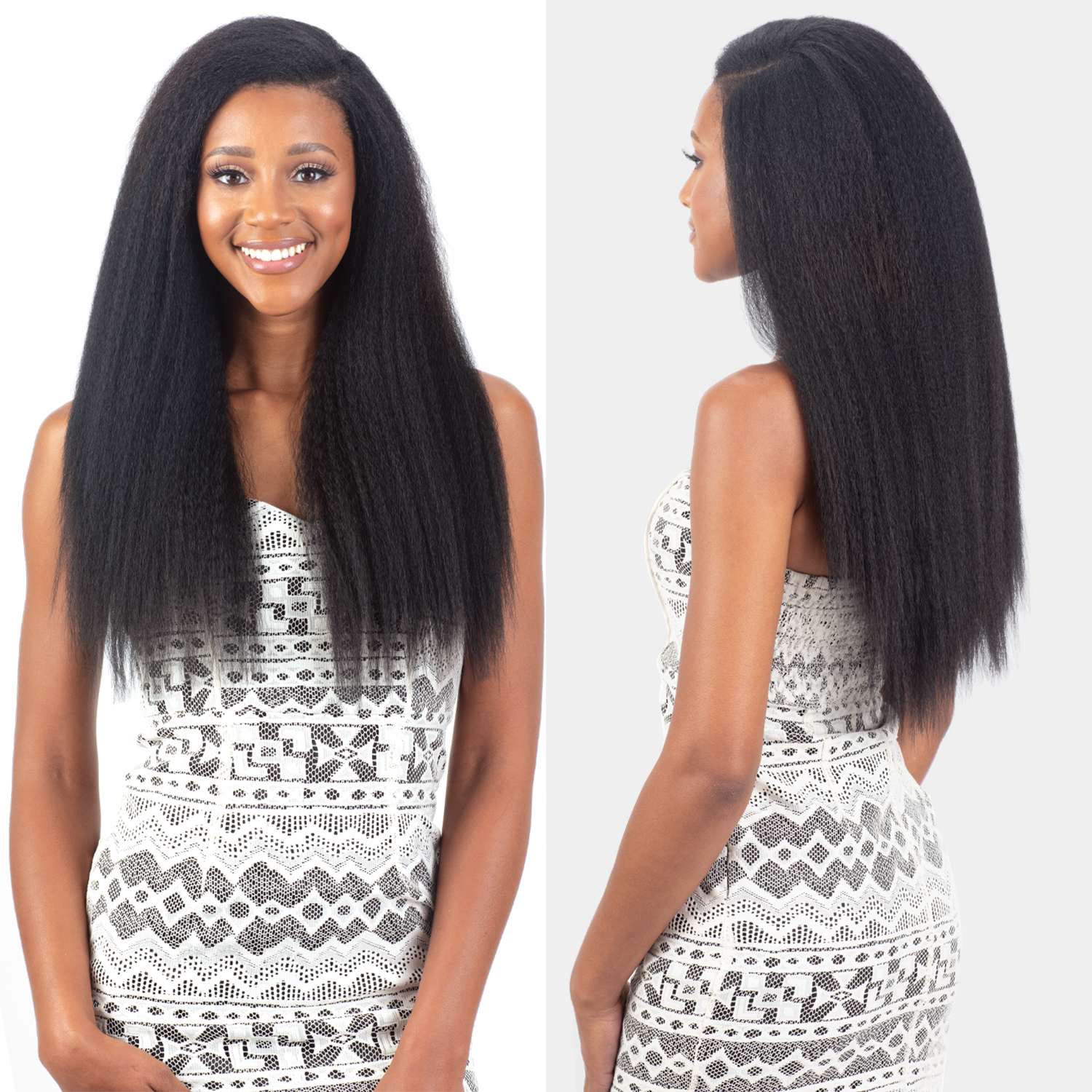 Shake-N-Go Weave Organique Mastermix Clip In Kinky Straight 18
