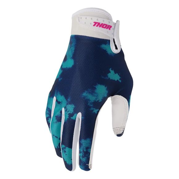 Thor Launch cross Gloves - Bleach 2025 - White / BlueRef: TO3275