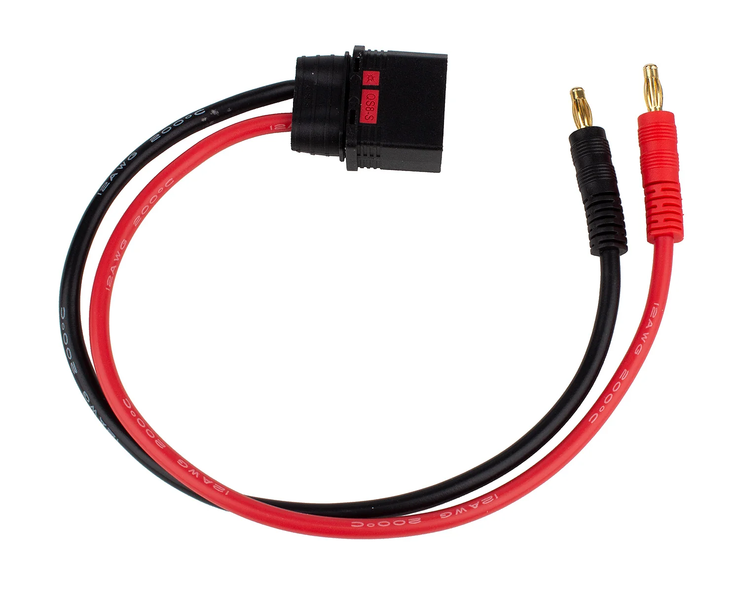 QS8 350mm Charge Lead, 4mm Team Associated