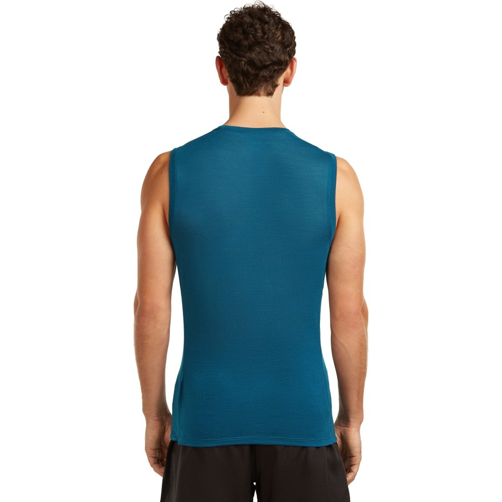 Icebreaker Merino 75 Cool-Lite™ Featherlight™ Tank Top Men - Atlantis