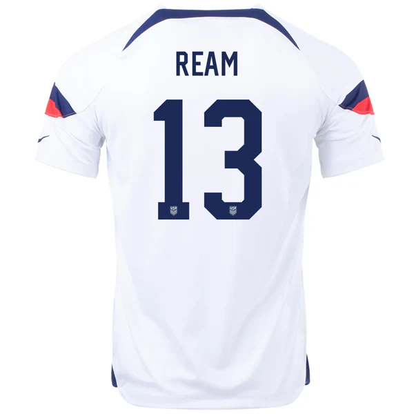 United States Tim Ream Home Jersey 22/23 (White/Loyal Blue)