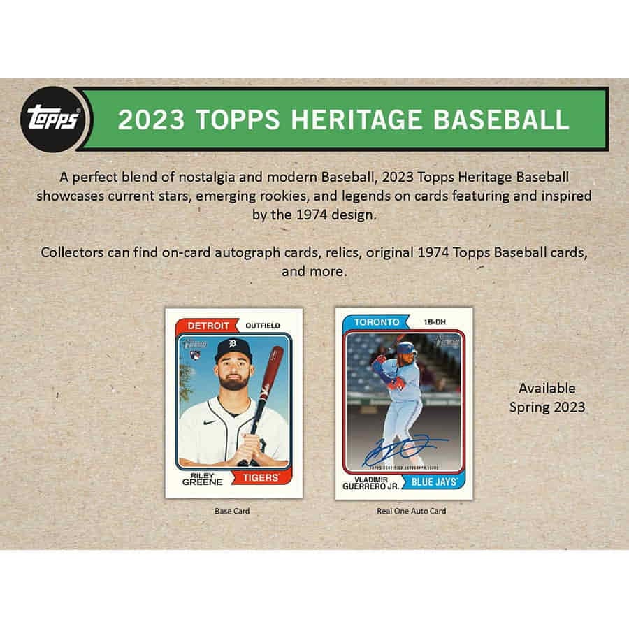 2023 Topps Heritage Baseball Blaster Box