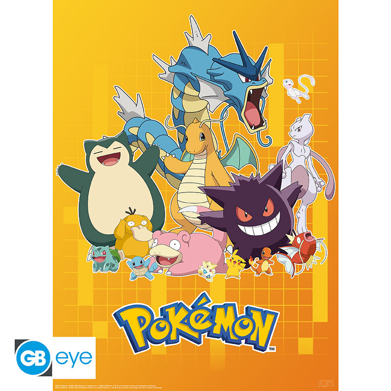 POKEMON Set 2 Chibi Posters Colourful Characters (52x38cm)