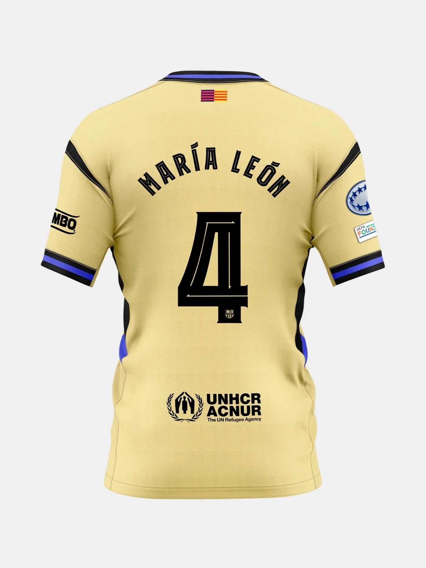 María León  | Uwcl Women'S Away Jersey 25/26 Fc Barcelona X Kobe Bryant