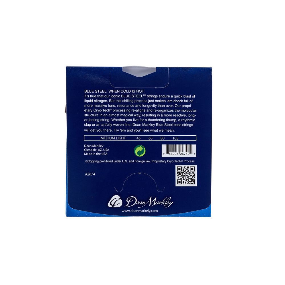 Dean Markley 2674 Blue Steel Bass ML – Thomann Ireland