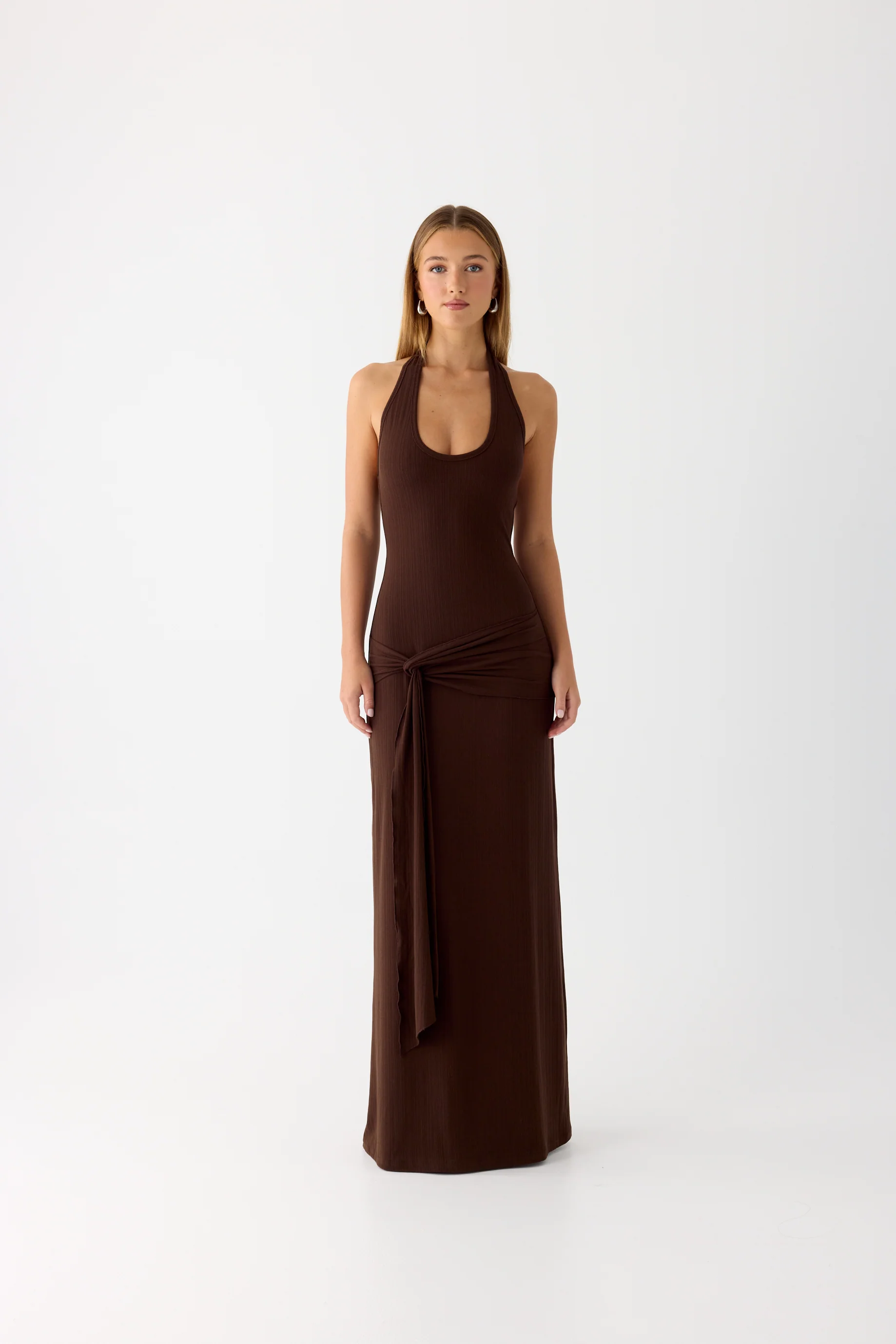 Vedetta Maxi Dress - Chocolate