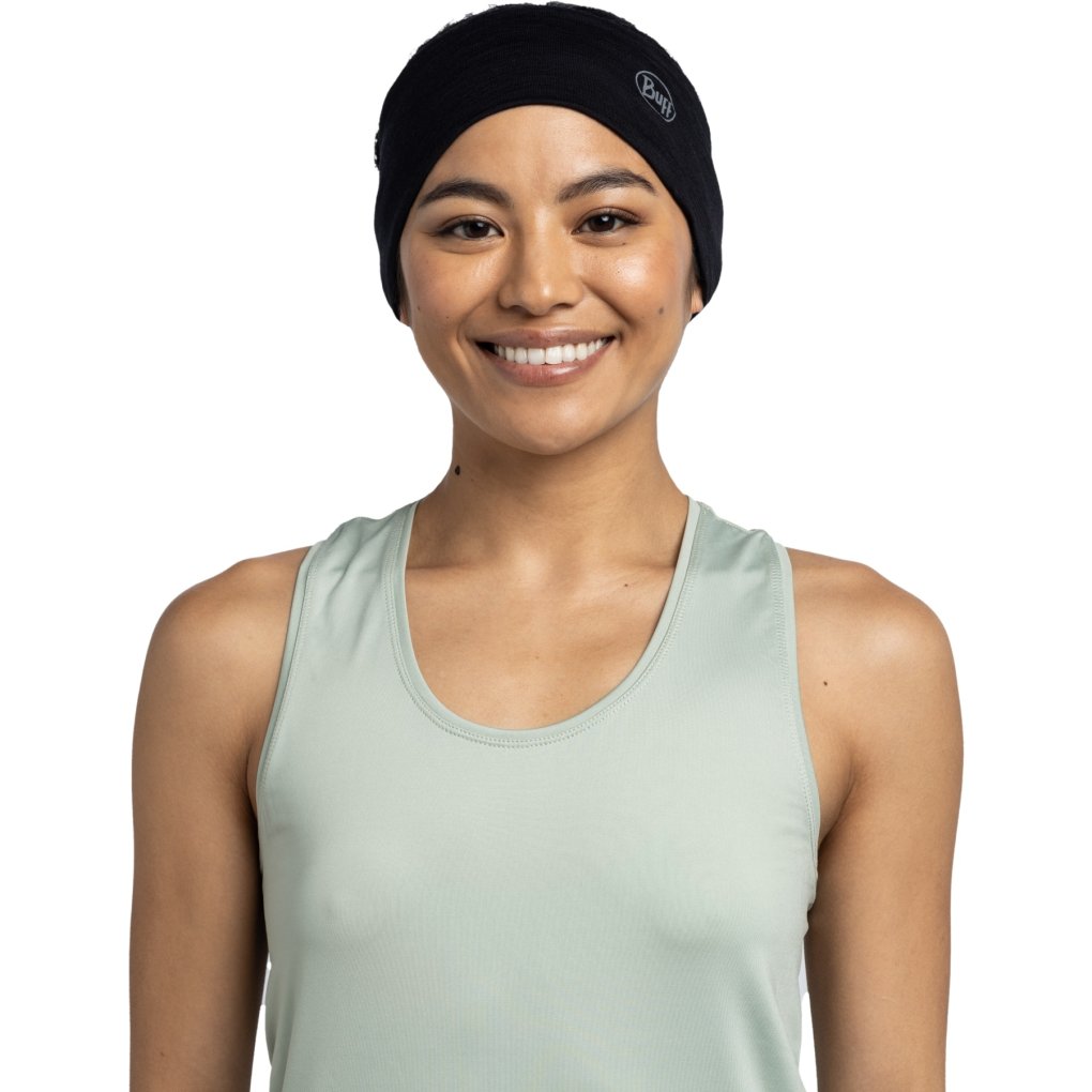 Buff® Merino Lightweight Headband - Solid Black