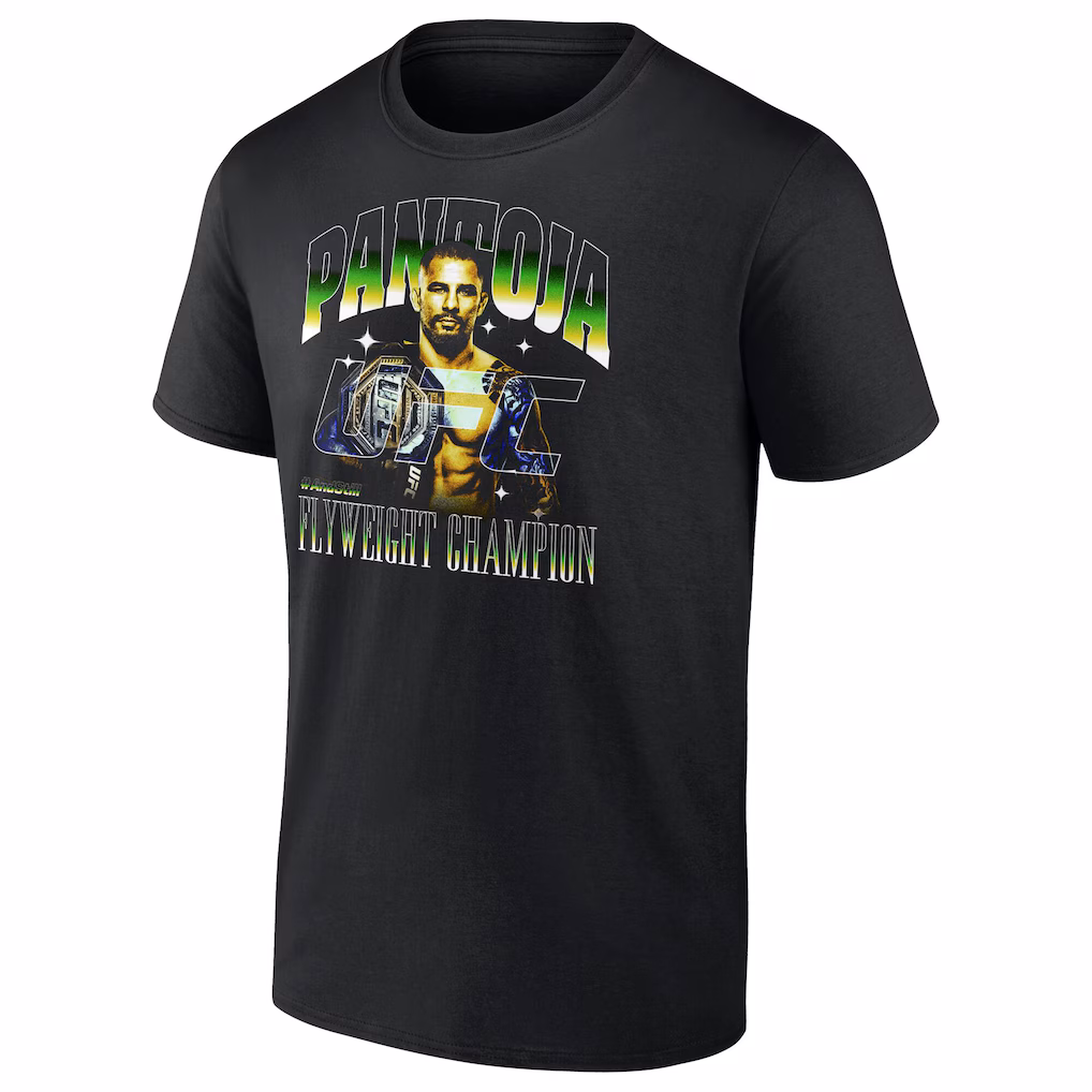 UFC Alexandre Pantoja 317 Lightweight Champion T-Shirt - Black - Mens