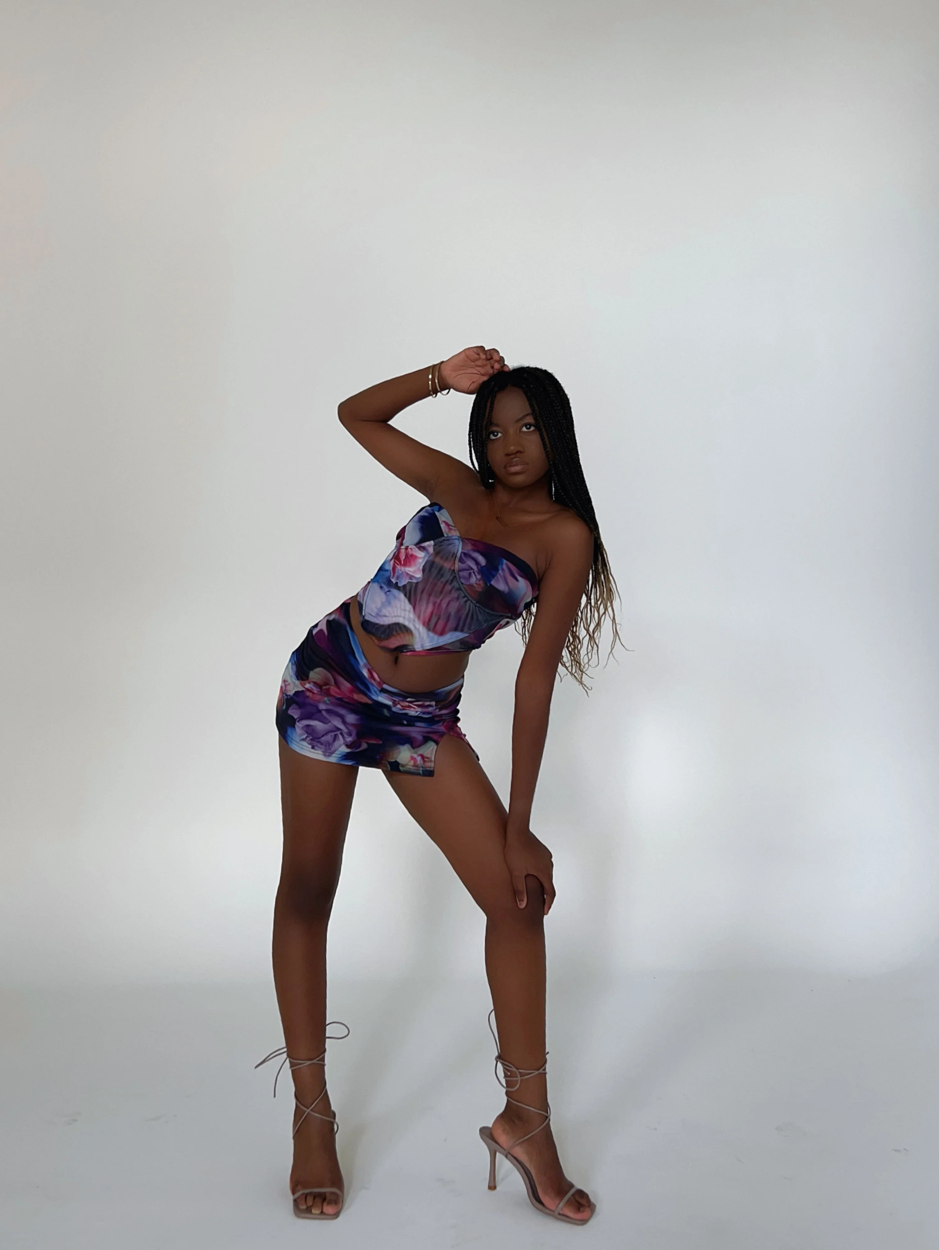 Serena Printed Crop Top
