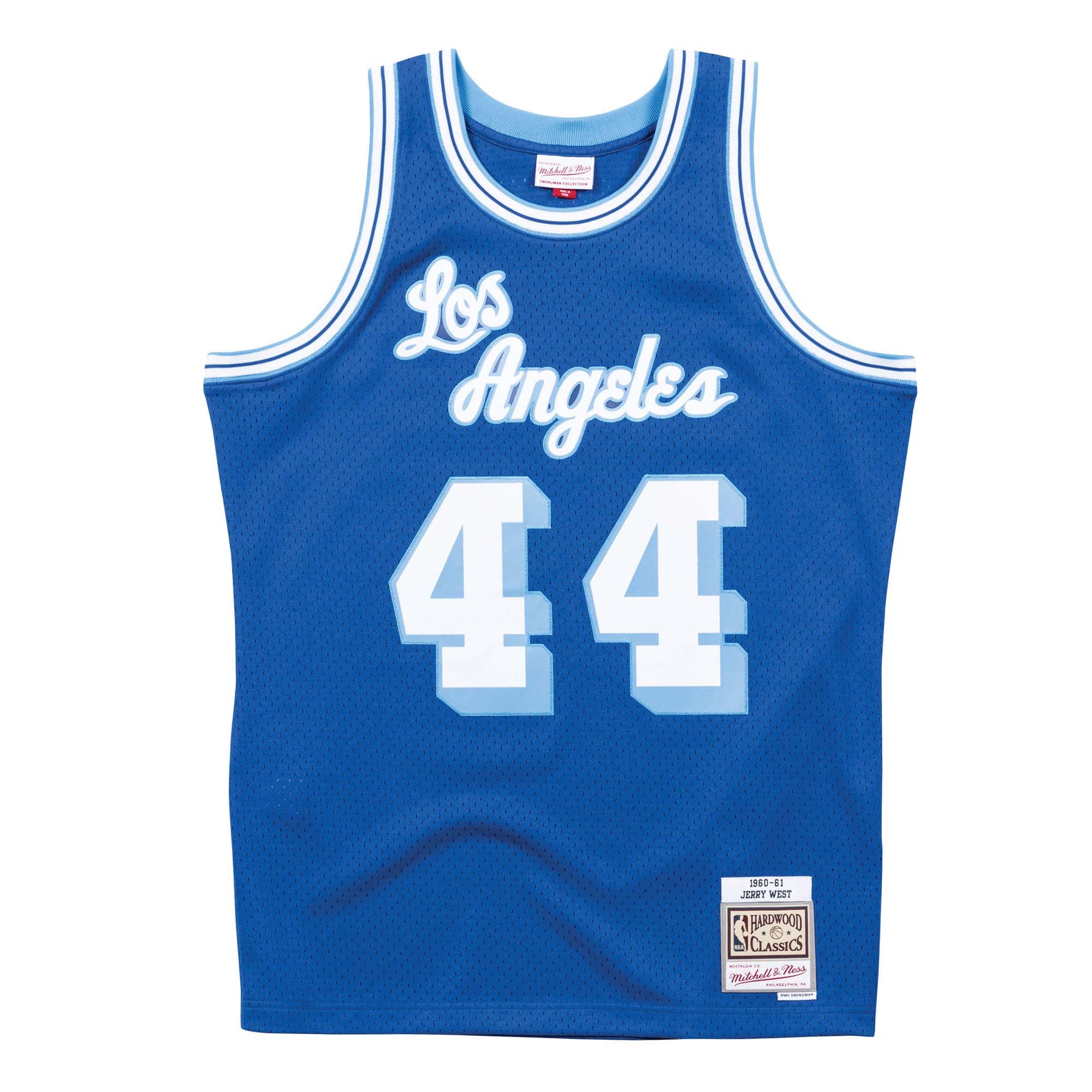 Jerry West #44 Los Angeles Lakers 1960-61 Mitchell & Ness Swingman NBA Jersey Blue