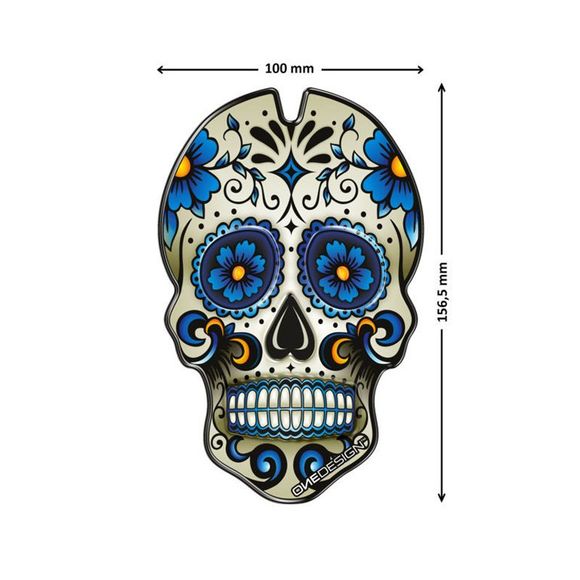 Puig SKULL Universal Tank Protector - BlueRef: PUI0206