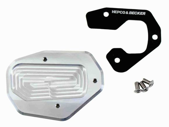 Hepco & Becker side stand extension - black/silverRef: Hbe02611A / 42117600 00 91