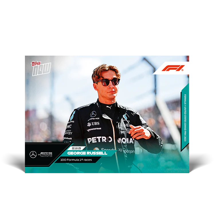 Topps UK - George Russell - 100 Formula 1® races - F1 TOPPS NOW® Card #60