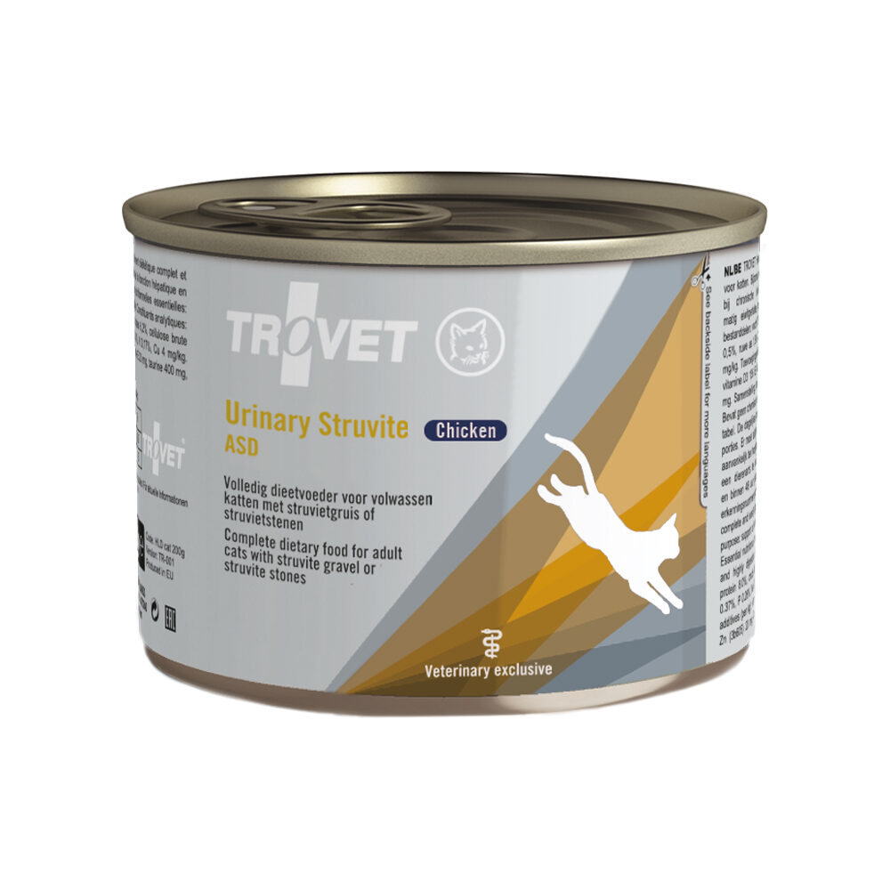 TROVET Urinary Struvite ASD (Chicken) Cat - 6 x 200 g Tins