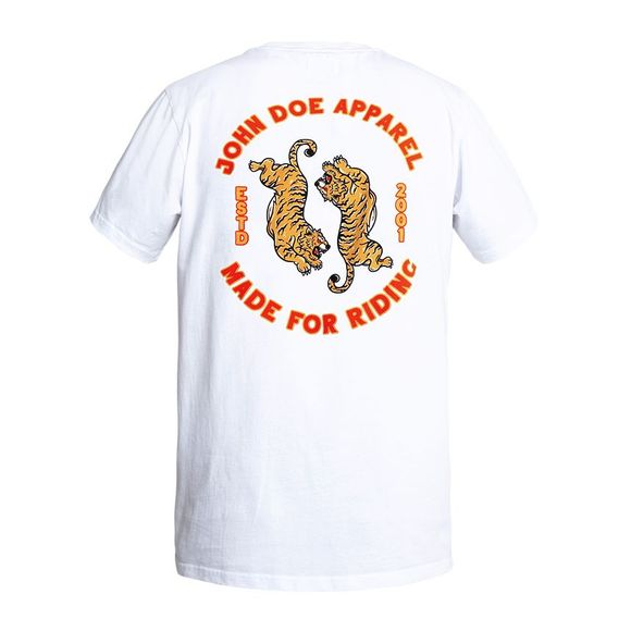 John Doe Tiger II - White short sleeve sleeves t -shirtRef: JDE0271