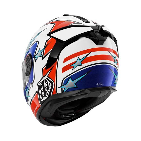Shark SPARTAN GT PRO Full-Face Helmet - FLAGSTAFF x TROYLEE DESIGN - White / BlueRef: SH1738