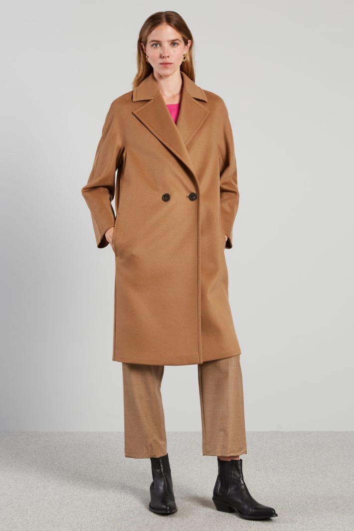 Pure wool coat - CAMEL