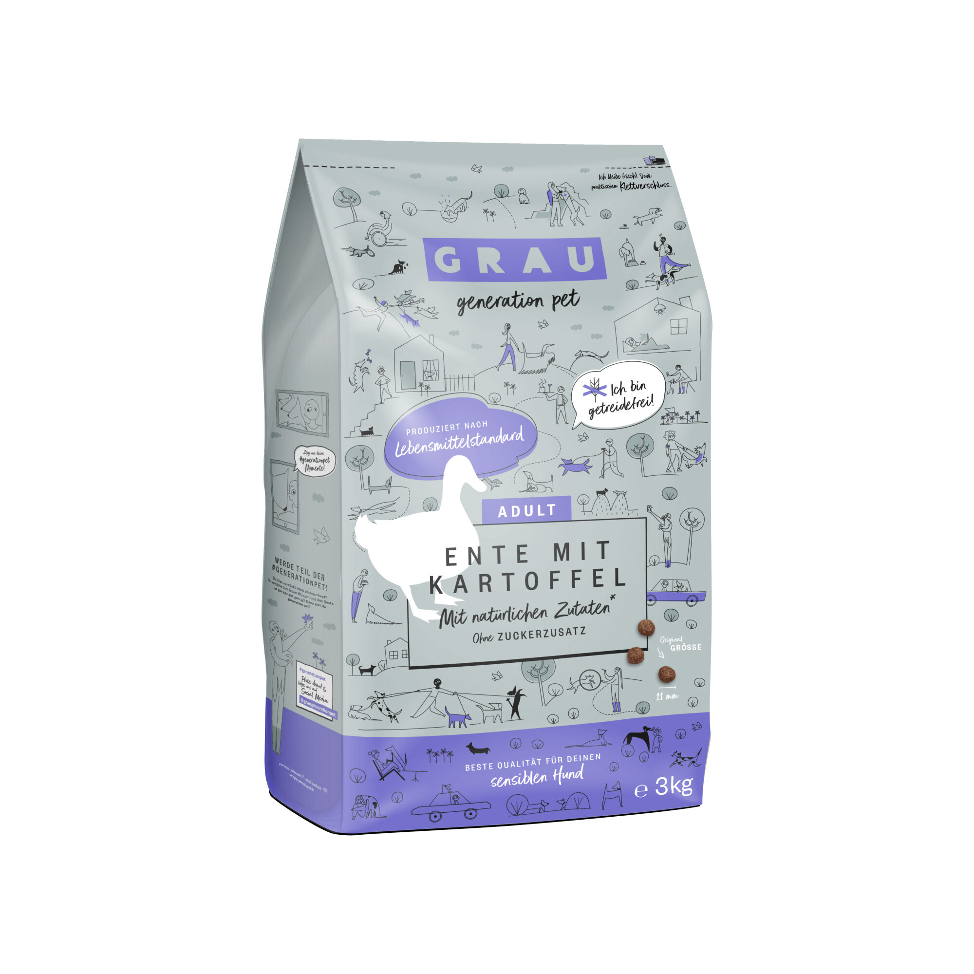 Grau Grain-Free Dog Food - Duck with Potato - 3 kg