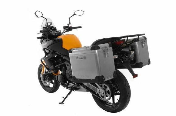 Touratech ZEGA Pro 45/45 suitcase - Black support included - AluminumRef: Trt01839A / 01-408-5770-0