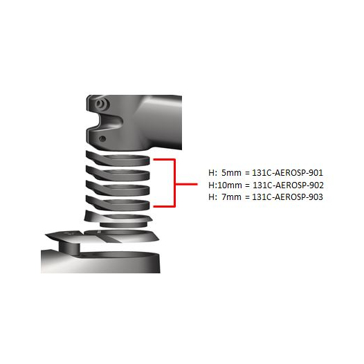 Giant Aero Headset Spacer | 28.6 x 43 mm - 131C-AEROSP-901 | 5 mm