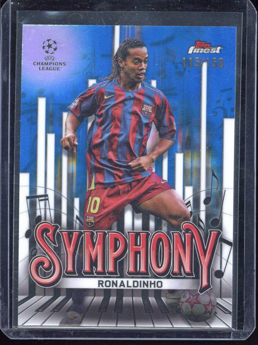 2024-25 Topps Chrome Finest UCC Ronaldinho Symphony /150 #SY-1