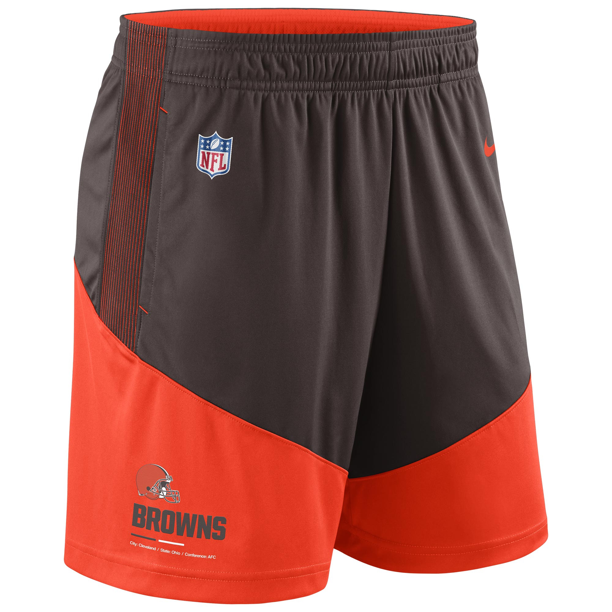 Cleveland Browns 2022 NFL On-Field Sideline Nike Dri-FIT Shorts