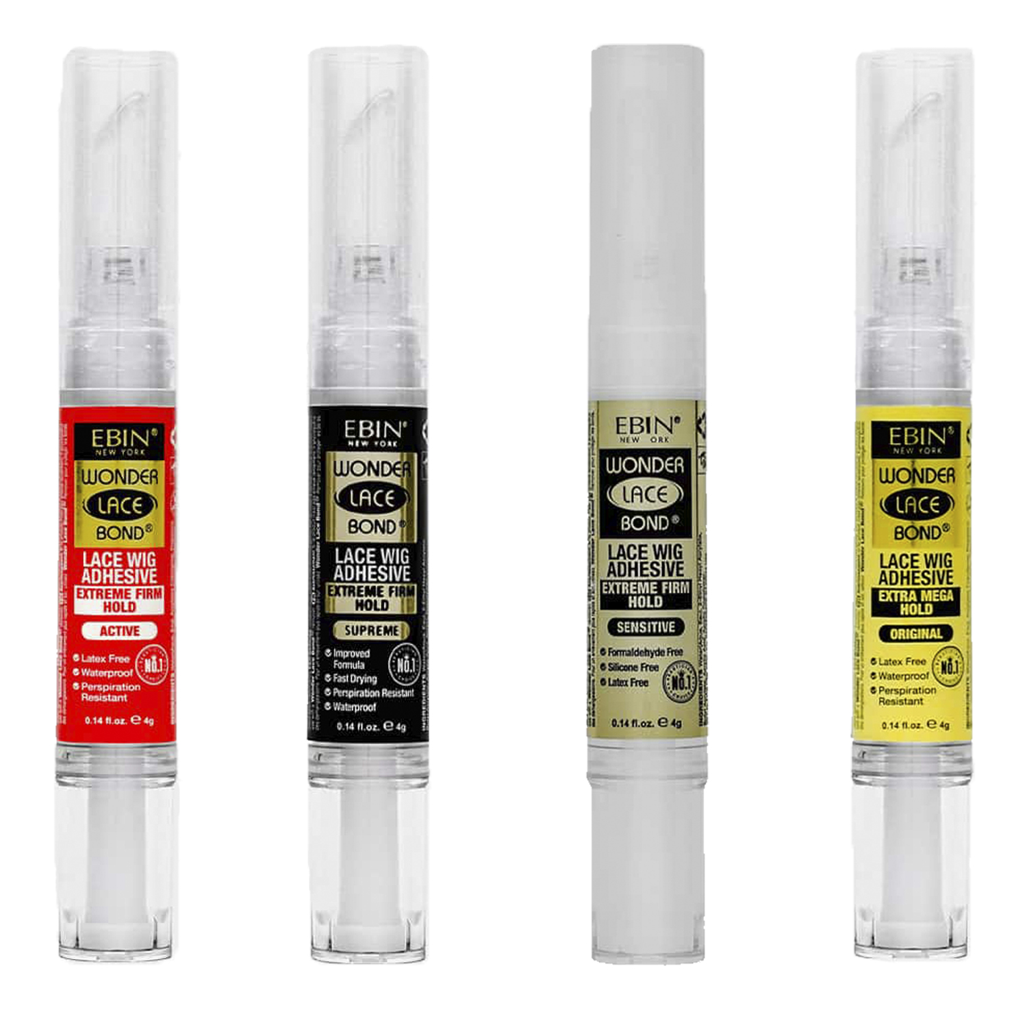 Ebin New York Wonder Lace Bond Lace Wig Adhesive Silicone Pen Type 0.14oz/ 4g