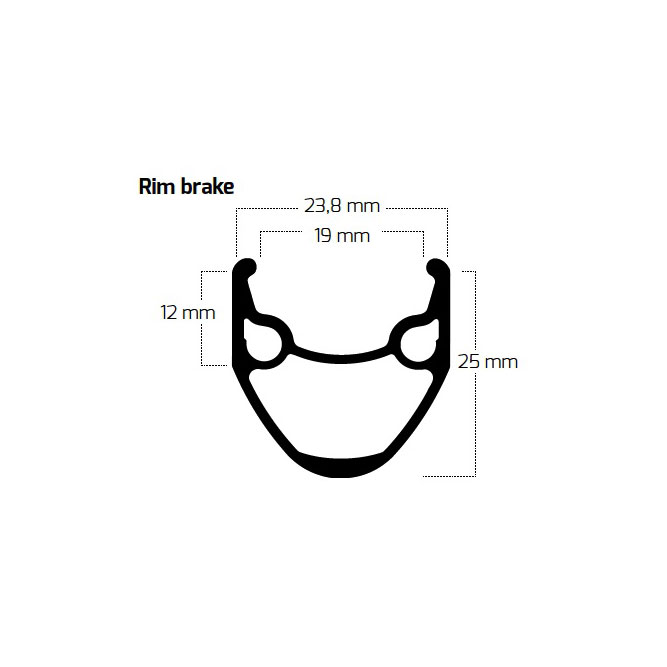 Ryde X-plorer - 28 Inch Clincher Rim - black